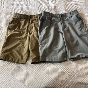 Under Armour Golf Shorts‎ Bundle Grey And Khaki, Men's Size 30 GUC